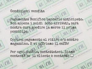 condizioni vendita